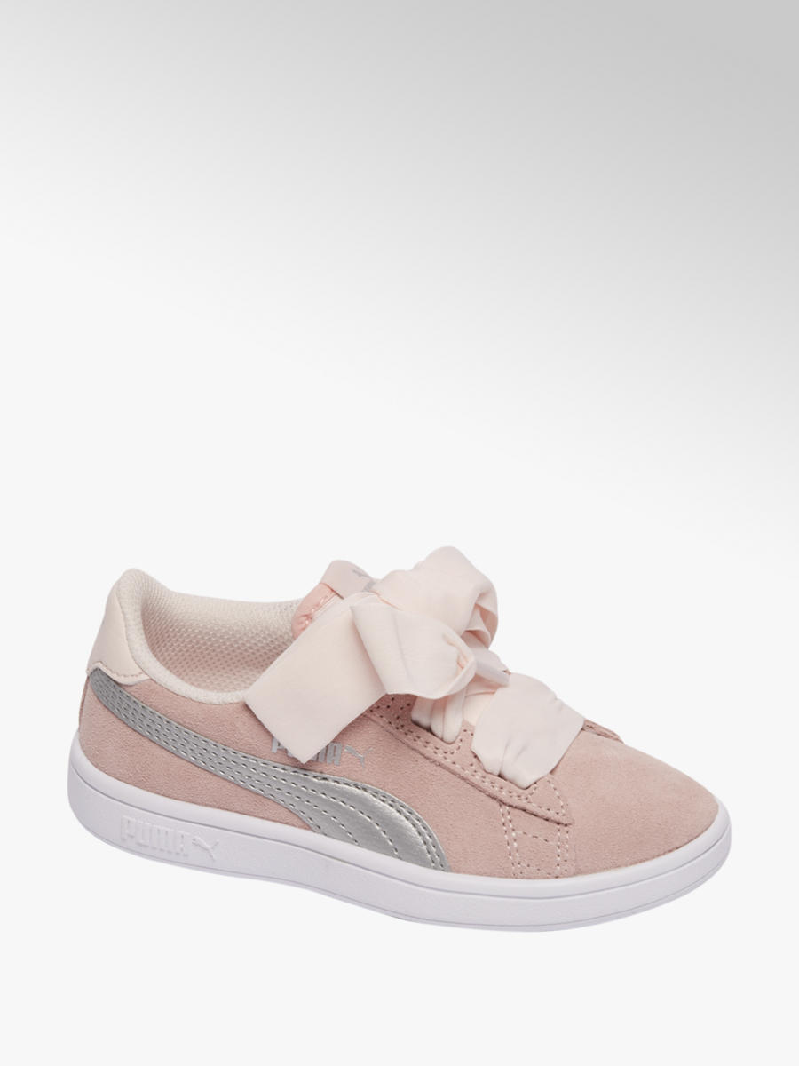 Smash Ribbon Mädchen Sneaker in rosa von Puma günstig im Smash Ribbon Mädchen Sneaker in rosa von Puma günstig im